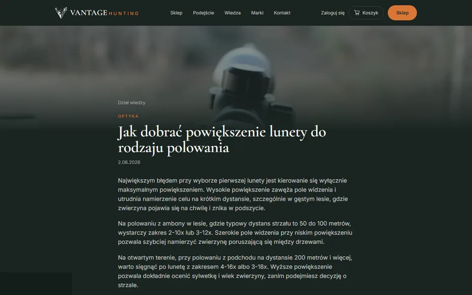 Artykuł techniczny z działu wiedzy, redagowany w Payload CMS.